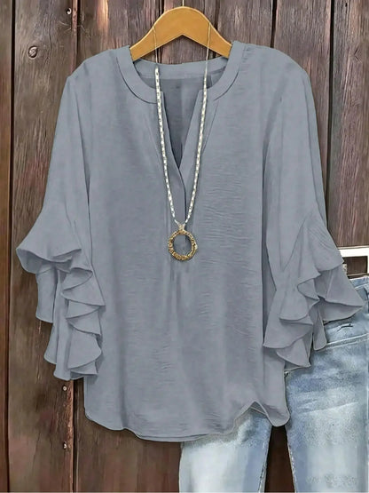 Fionelle | Flowing Bell Sleeve Blouse