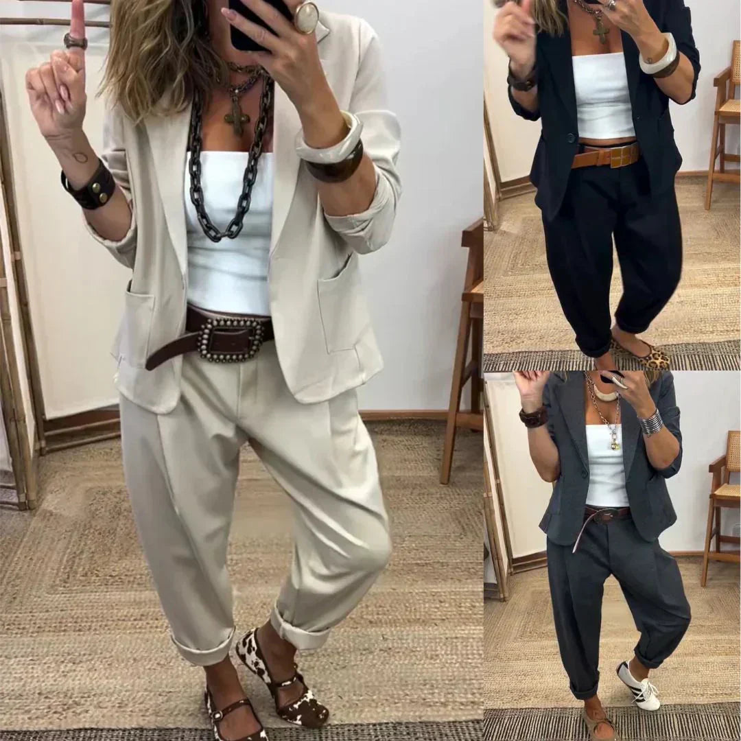 Annelore | Relaxed Blazer Trouser Set