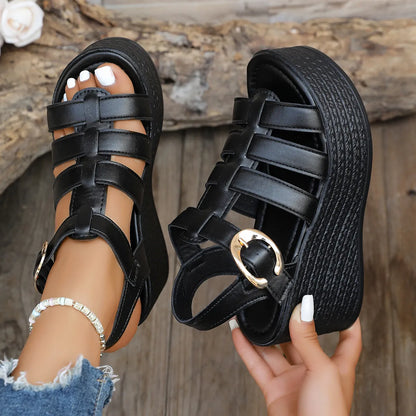 Noraline | Elevated Slingback Wedge Sandals
