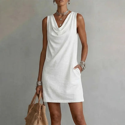 Rowena | Elegant Pocket Mini Dress