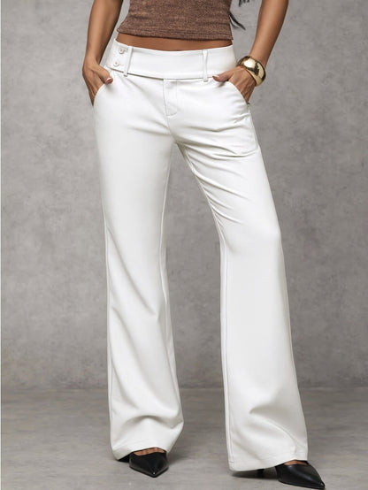 Lavinia | Structured Wide Leg Office Trousers