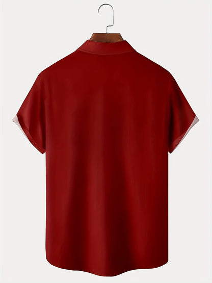 Blaxton | Geometric Panel Camp Collar Shirt