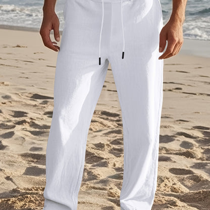 Thorne | Lightweight Straight Leg Linen Pants