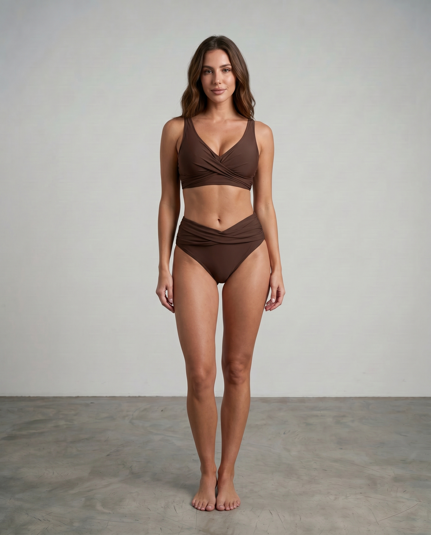 Tivona | Supportive Twist Front Swimwear Set