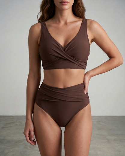 Tivona | Supportive Twist Front Swimwear Set