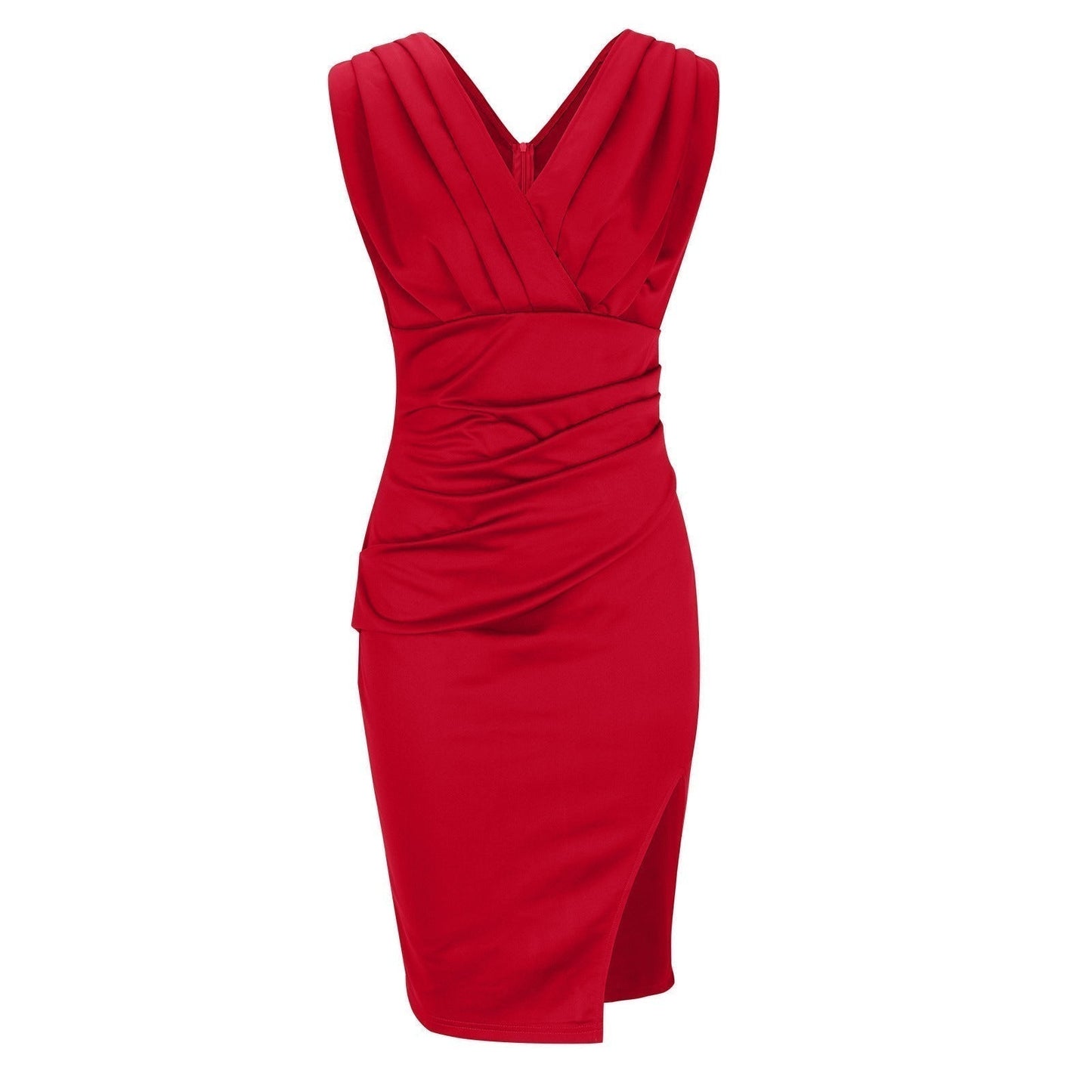 Neravelle | Sophisticated V-Neck Midi Dress