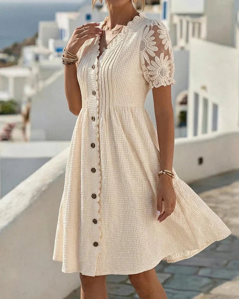 Jocelisse | Graceful Button Front Summer Dress