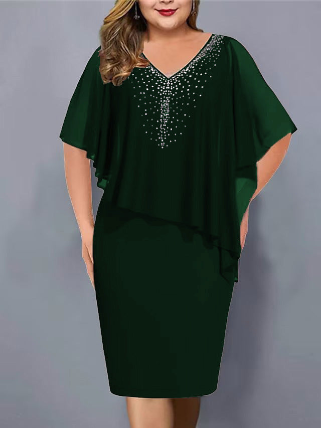 Haisley | Layered Evening Midi Dress