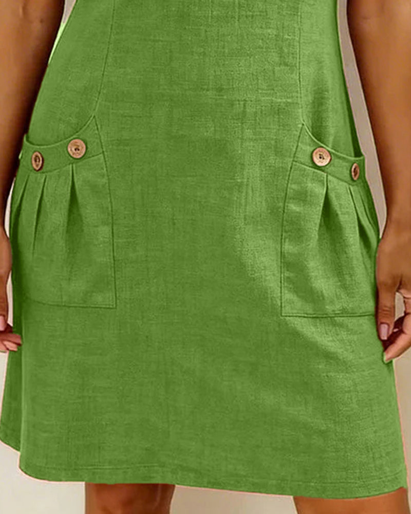Rosina | Zip Neck Pocket Mini Dress