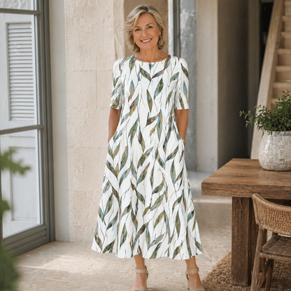 Galienne | Botanical Pocket Midi Dress