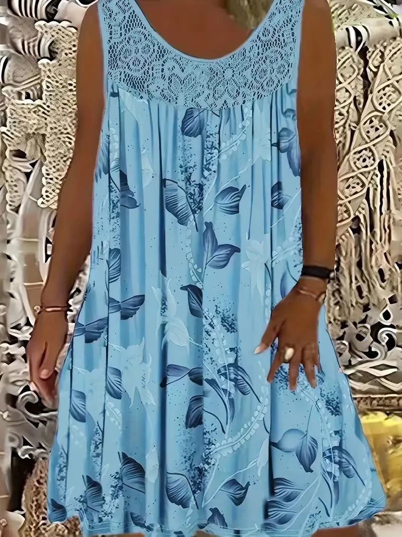 Quinara | Sleeveless Bloom Print Dress