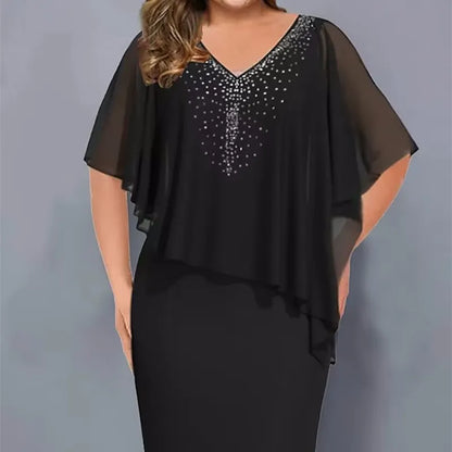 Haisley | Layered Evening Midi Dress