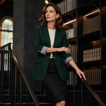Seravine | Tailored Three Quarter Sleeve Blazer
