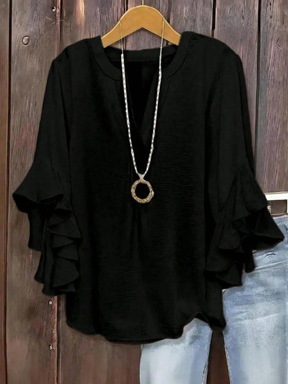 Fionelle | Flowing Bell Sleeve Blouse