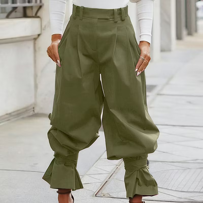 Fable | Gathered Hem Balloon Trousers