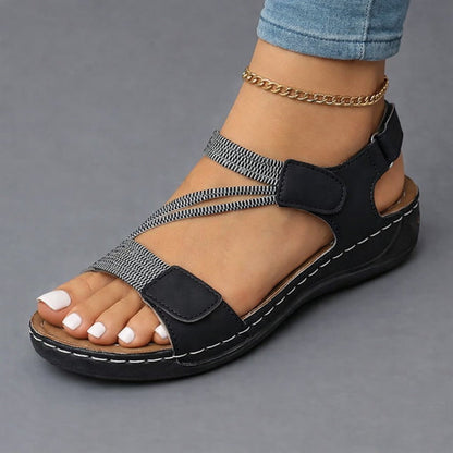 Tessa | Braided Strap Comfort Sandals