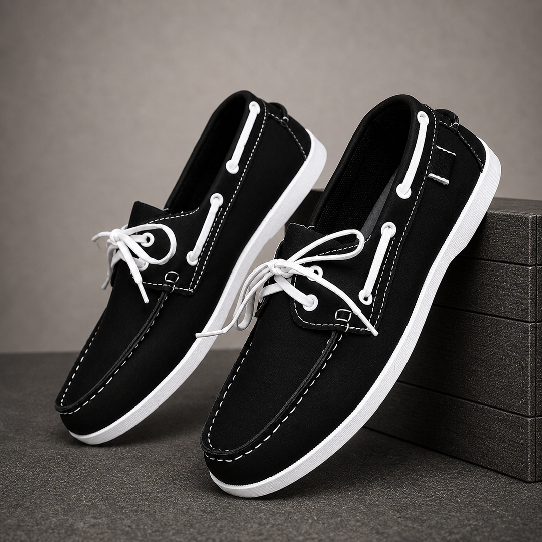 Brooks | Casual Contrast Trim Boat Shoes