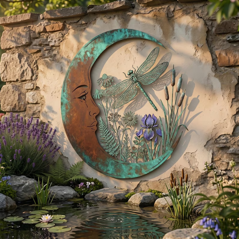 Roselith | Enchanted Garden Moon Wall Art