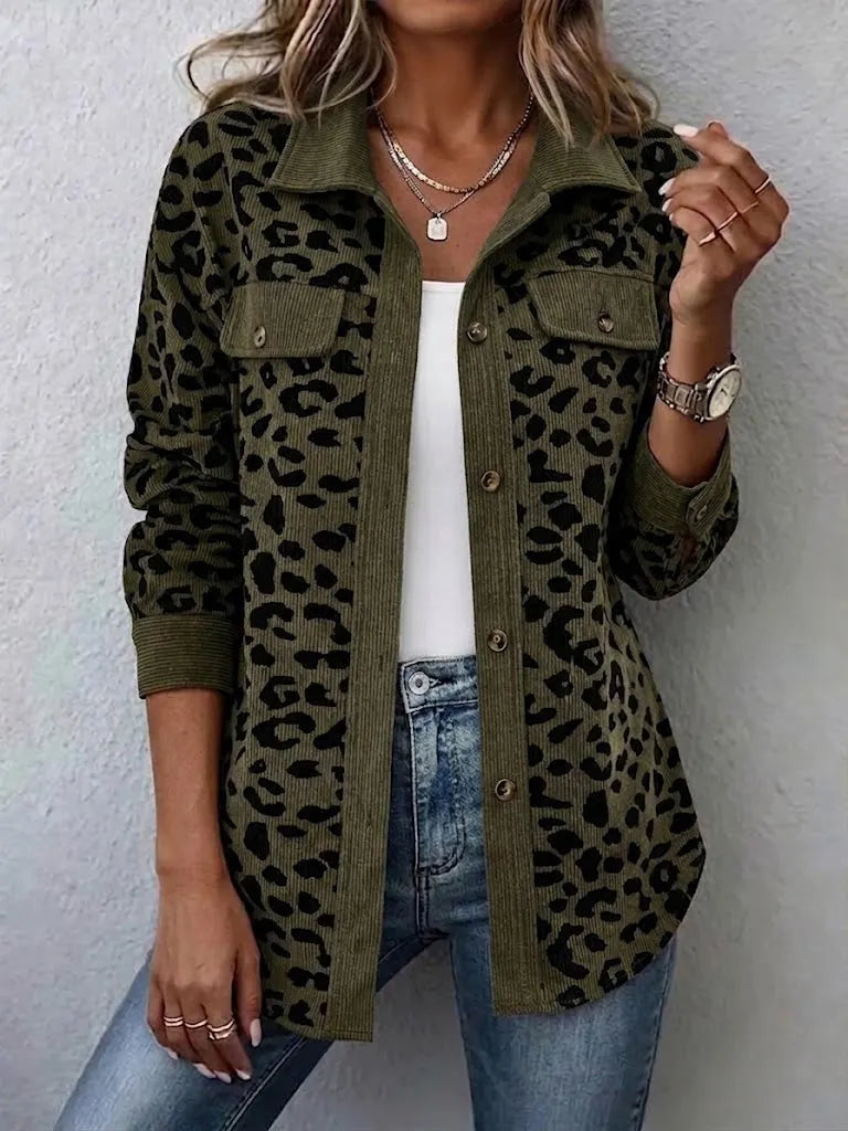 Ursalyn | Leopard Knit Cardigan