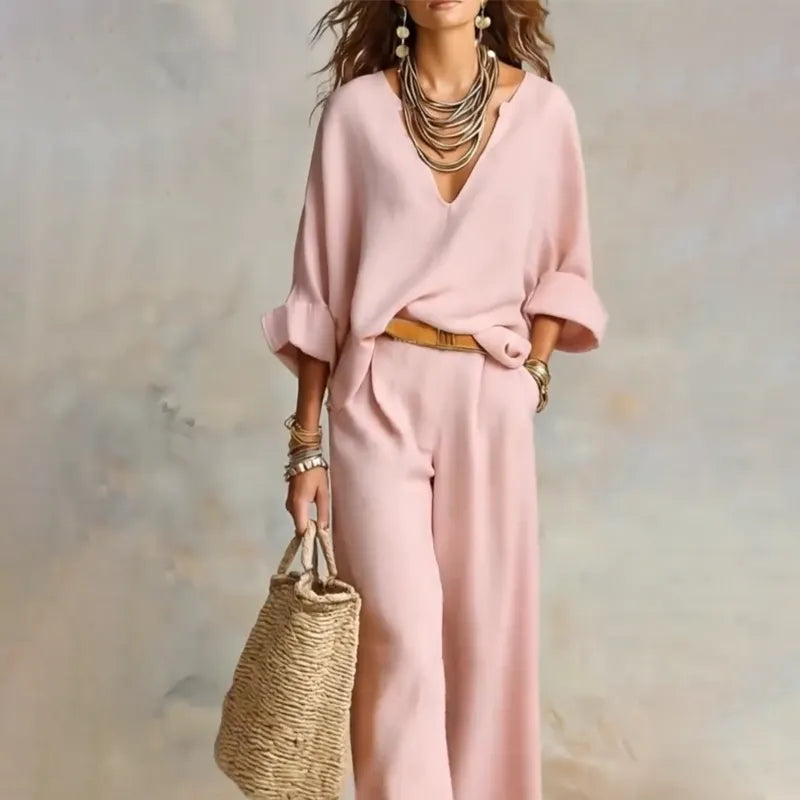Orelissa | Bohemian Linen Two Piece Set
