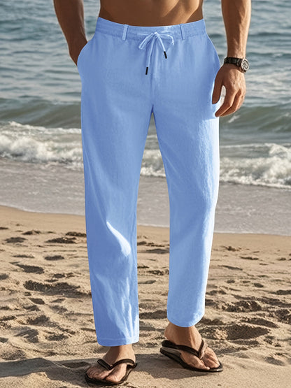 Thorne | Lightweight Straight Leg Linen Pants