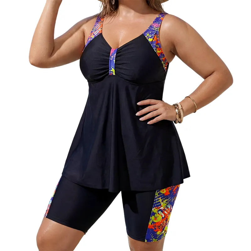 Willowyn | Ruched Bust Tankini Set