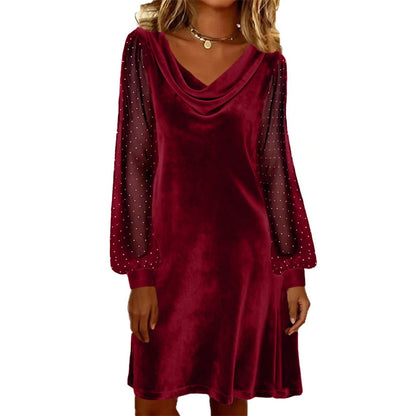 Valestra | Luxe Velvet Mini Dress