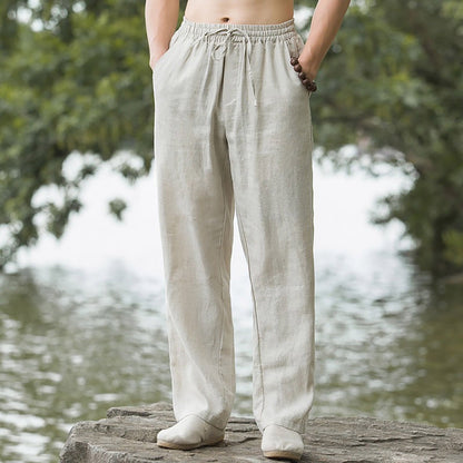Liam | Relaxed Linen Drawstring Lounge Pants