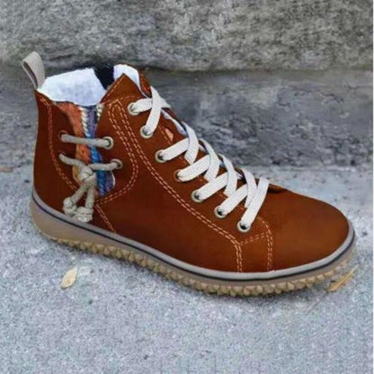 Serenya | Cozy Lace Up Winter Boots