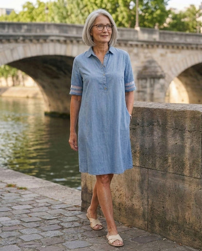 Romilly | Casual Chambray Shirt Dress