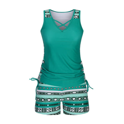 Tavrisselle | Side Tie Beach Top and Shorts Set