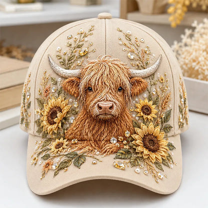 Hyacintha | Blossom Mane Embroidered Cap