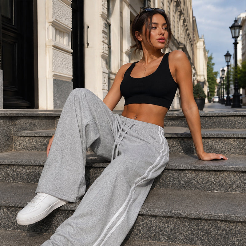Celesara | Relaxed Wide Leg Track Pants