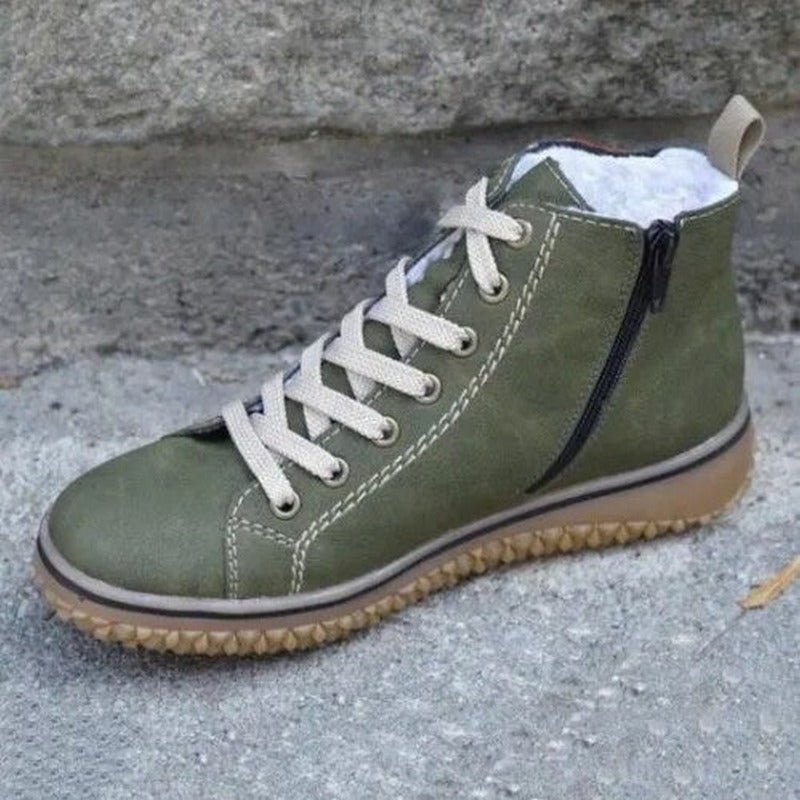 Serenya | Cozy Lace Up Winter Boots