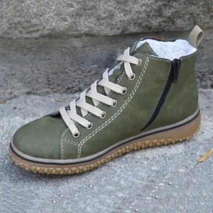 Serenya | Cozy Lace Up Winter Boots