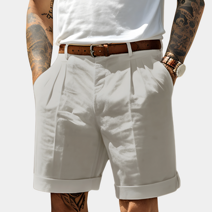 Tobin | Pleated Summer Chino Shorts