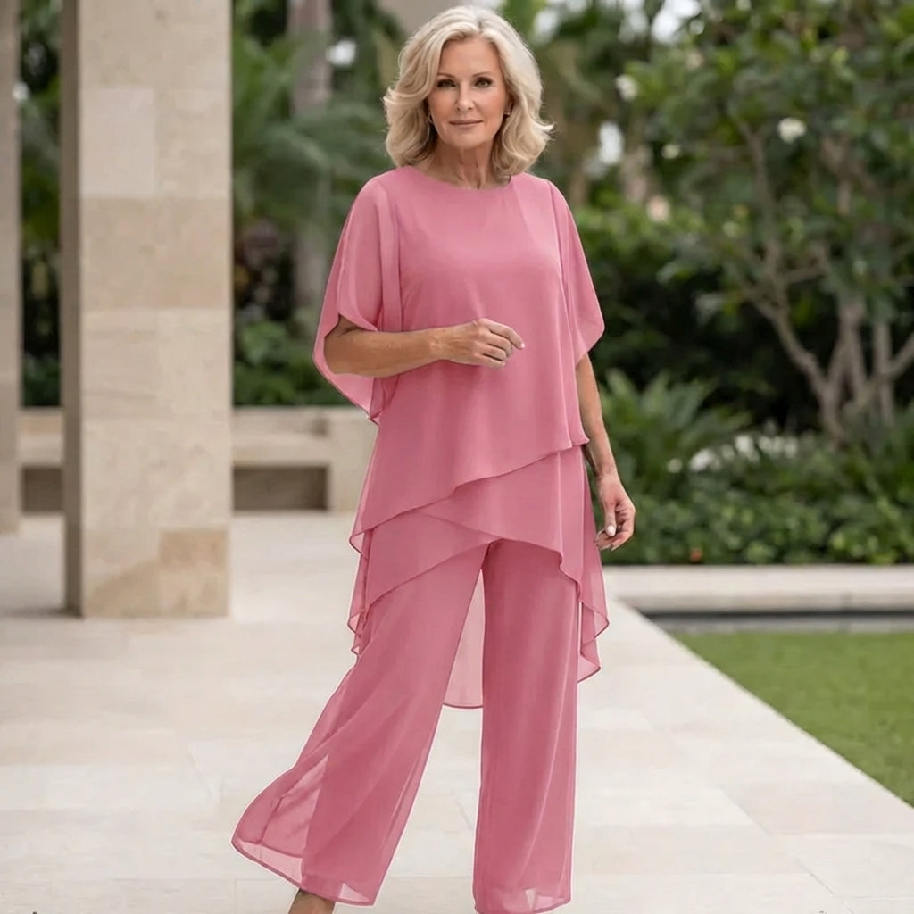 Lorelei | Elegant Layered Pants Two Piece Set