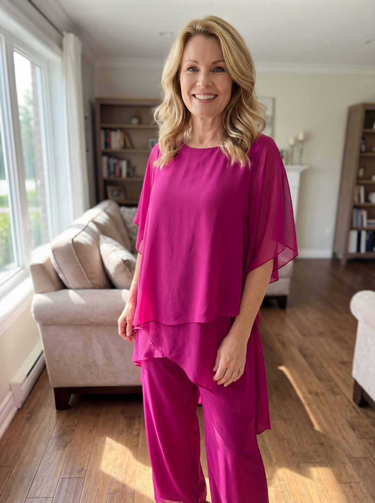 Lorelei | Elegant Layered Pants Two Piece Set