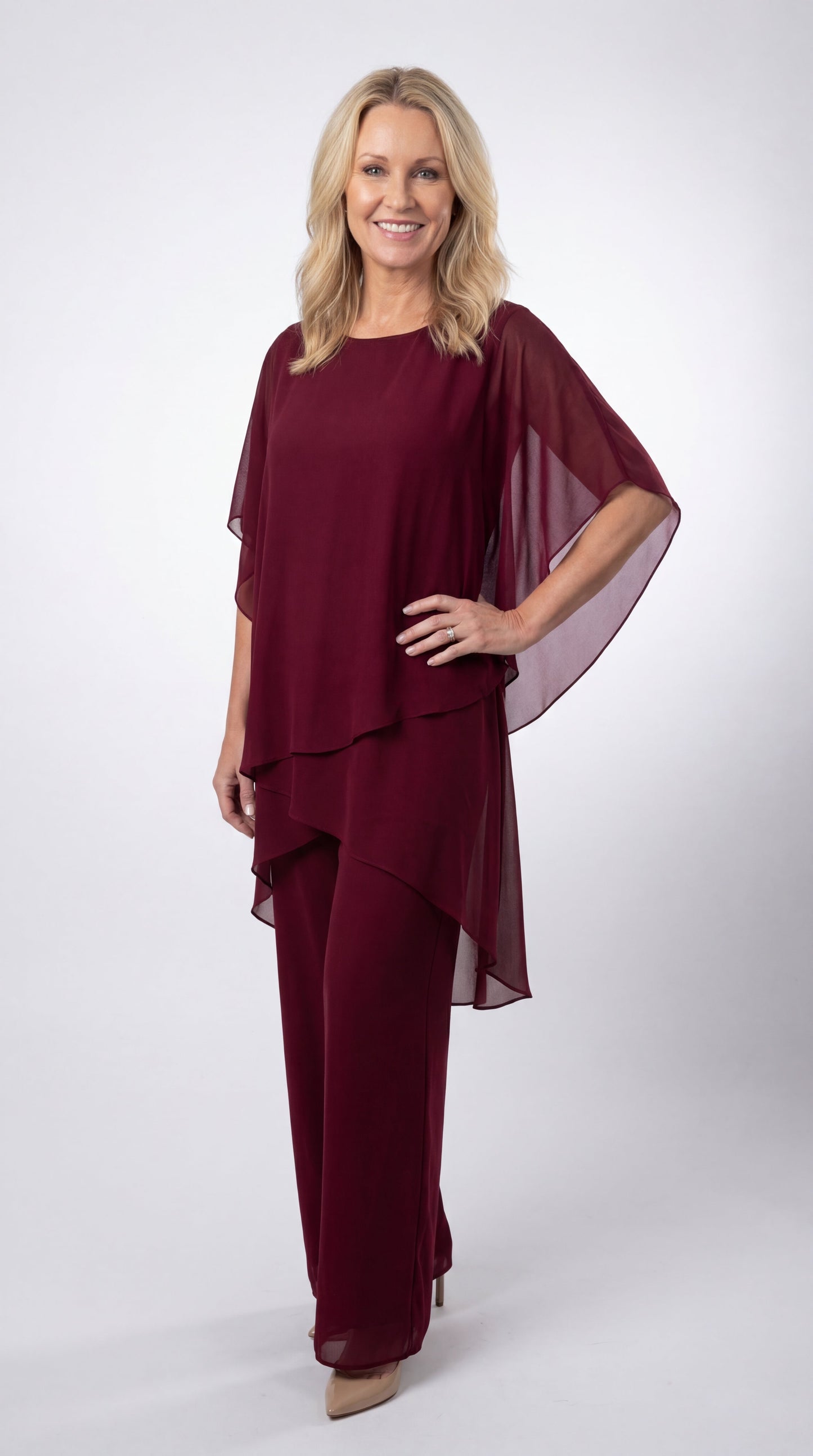 Lorelei | Elegant Layered Pants Two Piece Set