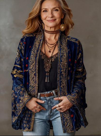 Lysandrae | Boho Pattern Longline Cardigan