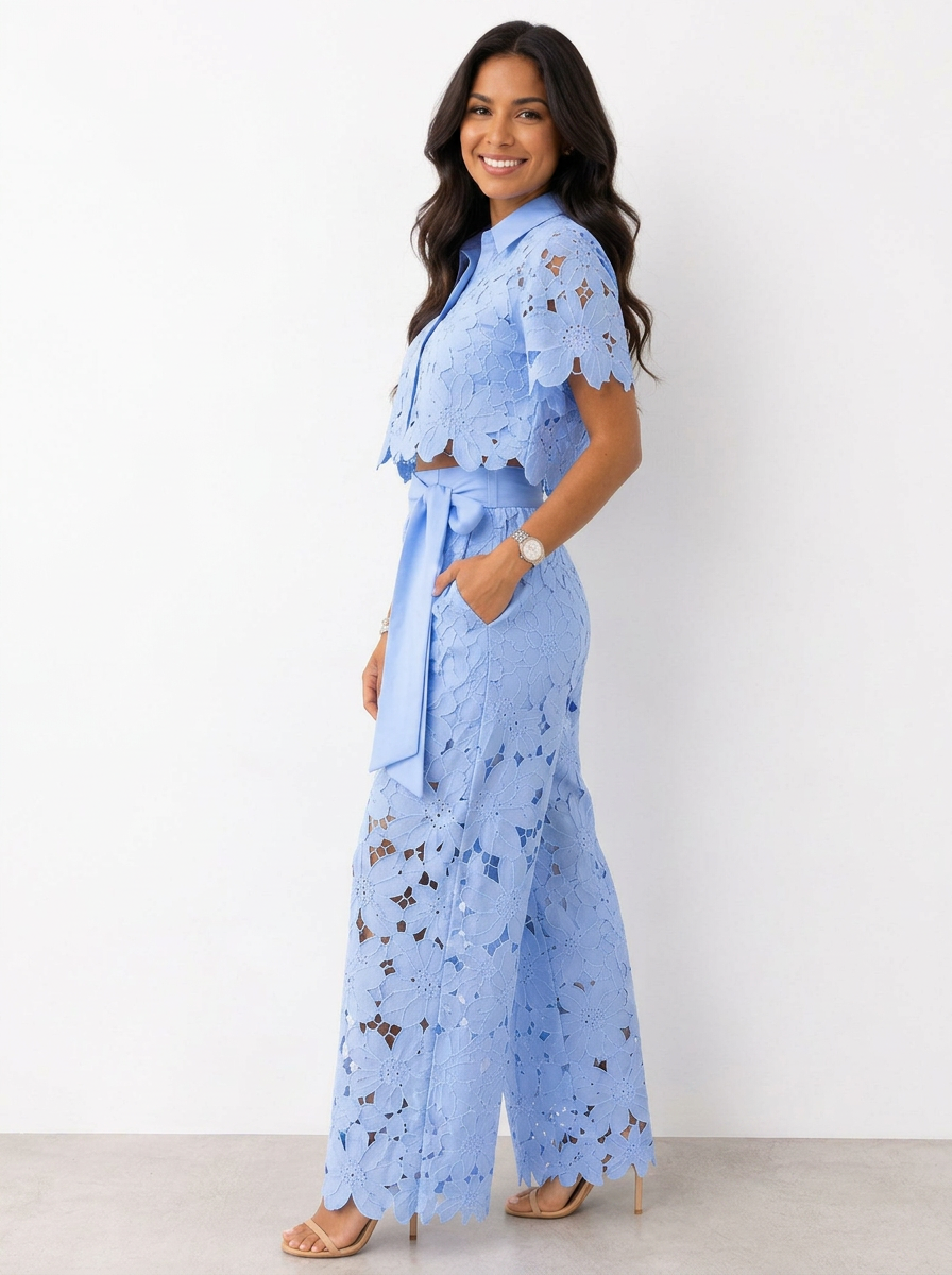 Tahlienne | Scallop Lace Two Piece Set