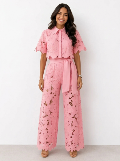 Tahlienne | Scallop Lace Two Piece Set