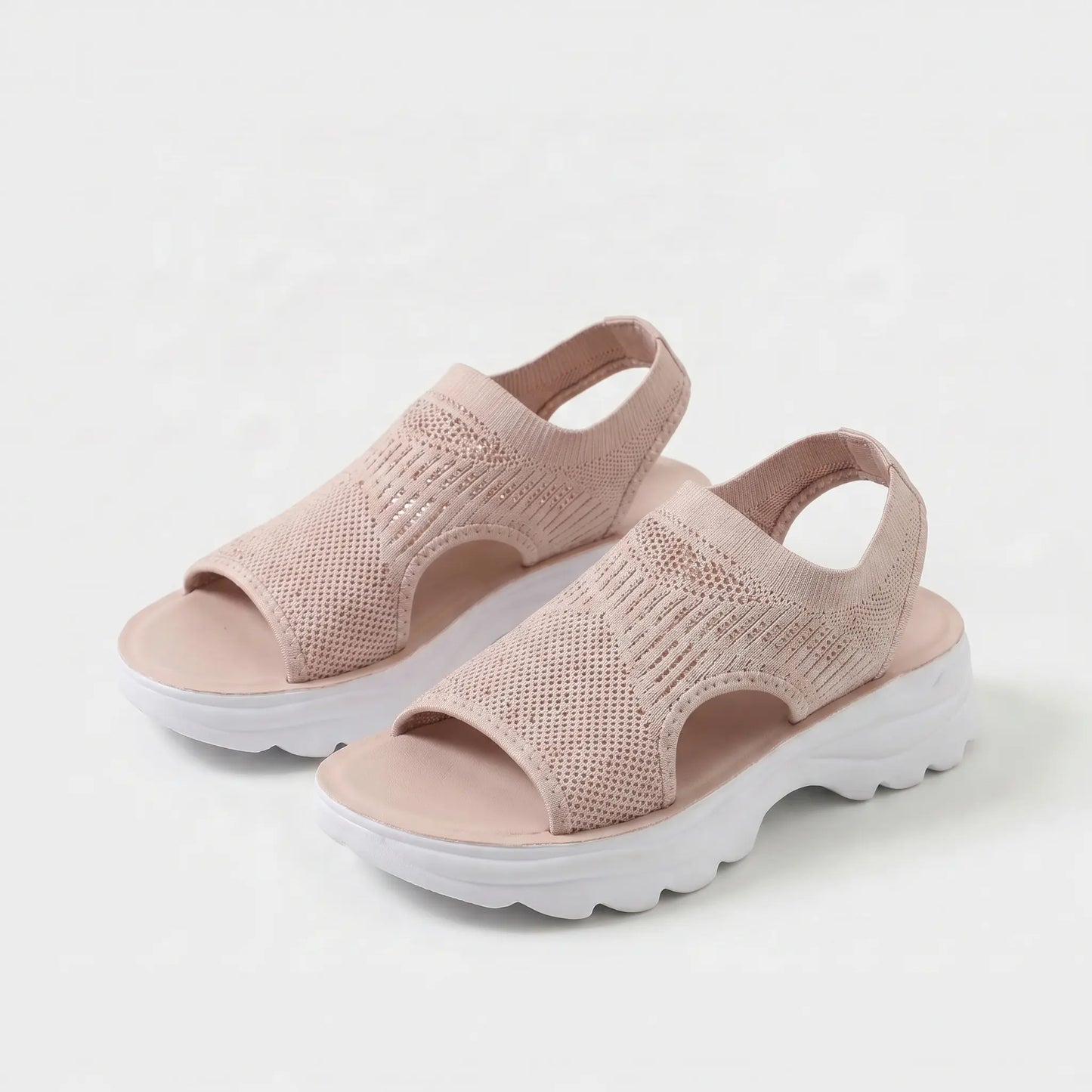 Corinne | Cushioned Open Toe Platform Sandals
