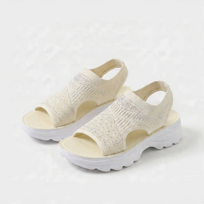 Corinne | Cushioned Open Toe Platform Sandals