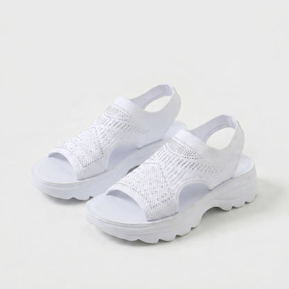 Corinne | Cushioned Open Toe Platform Sandals
