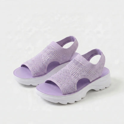 Corinne | Cushioned Open Toe Platform Sandals
