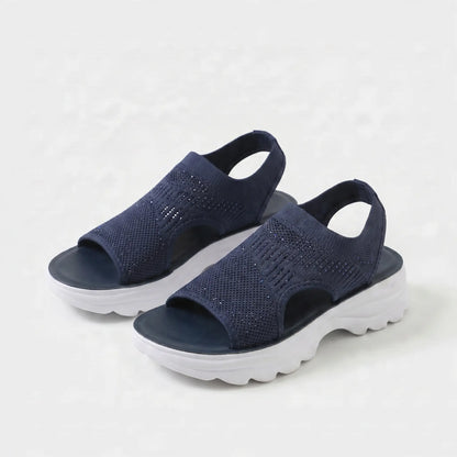 Corinne | Cushioned Open Toe Platform Sandals
