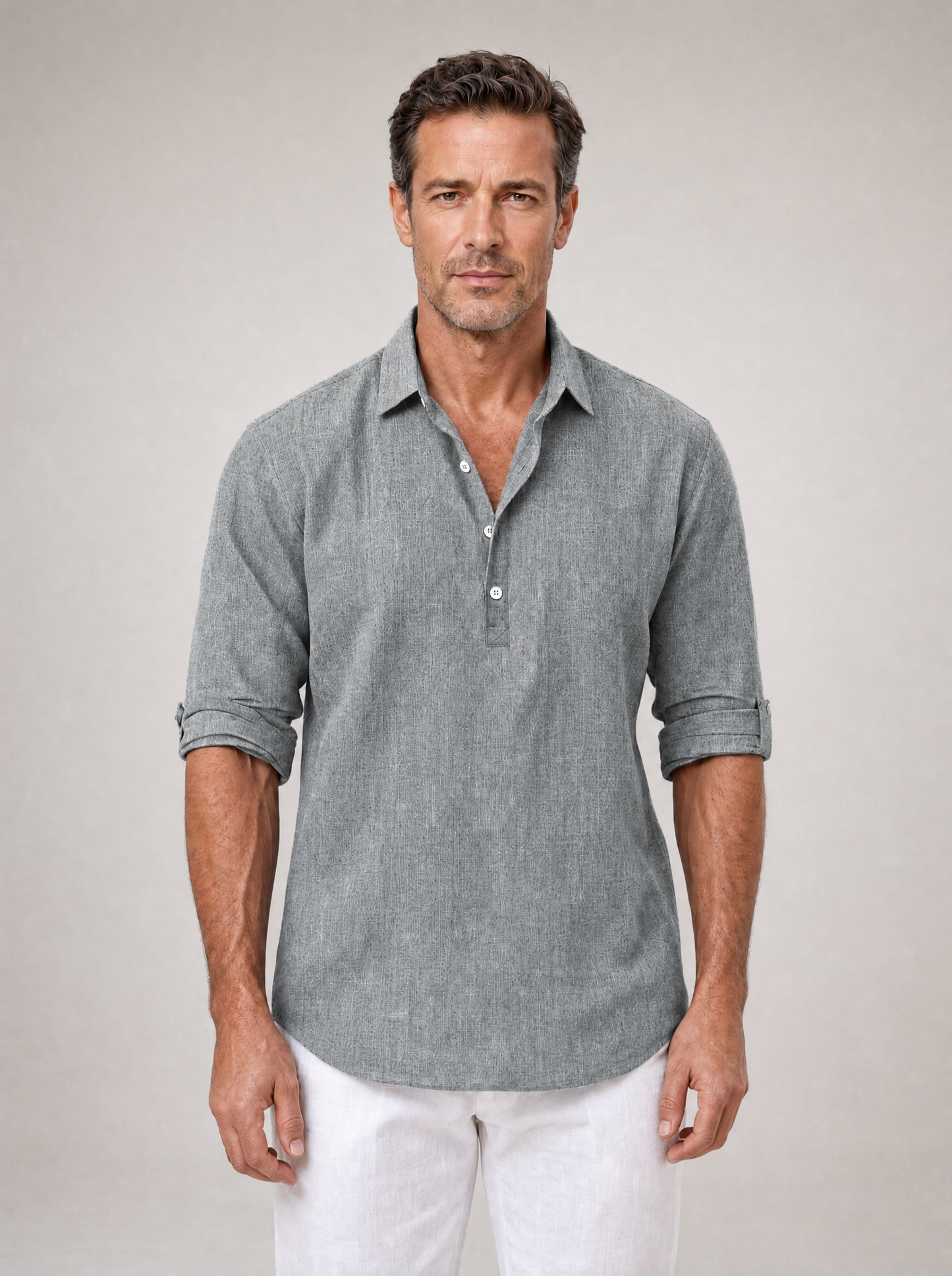 Boden | Roll Sleeve Casual Linen Shirt
