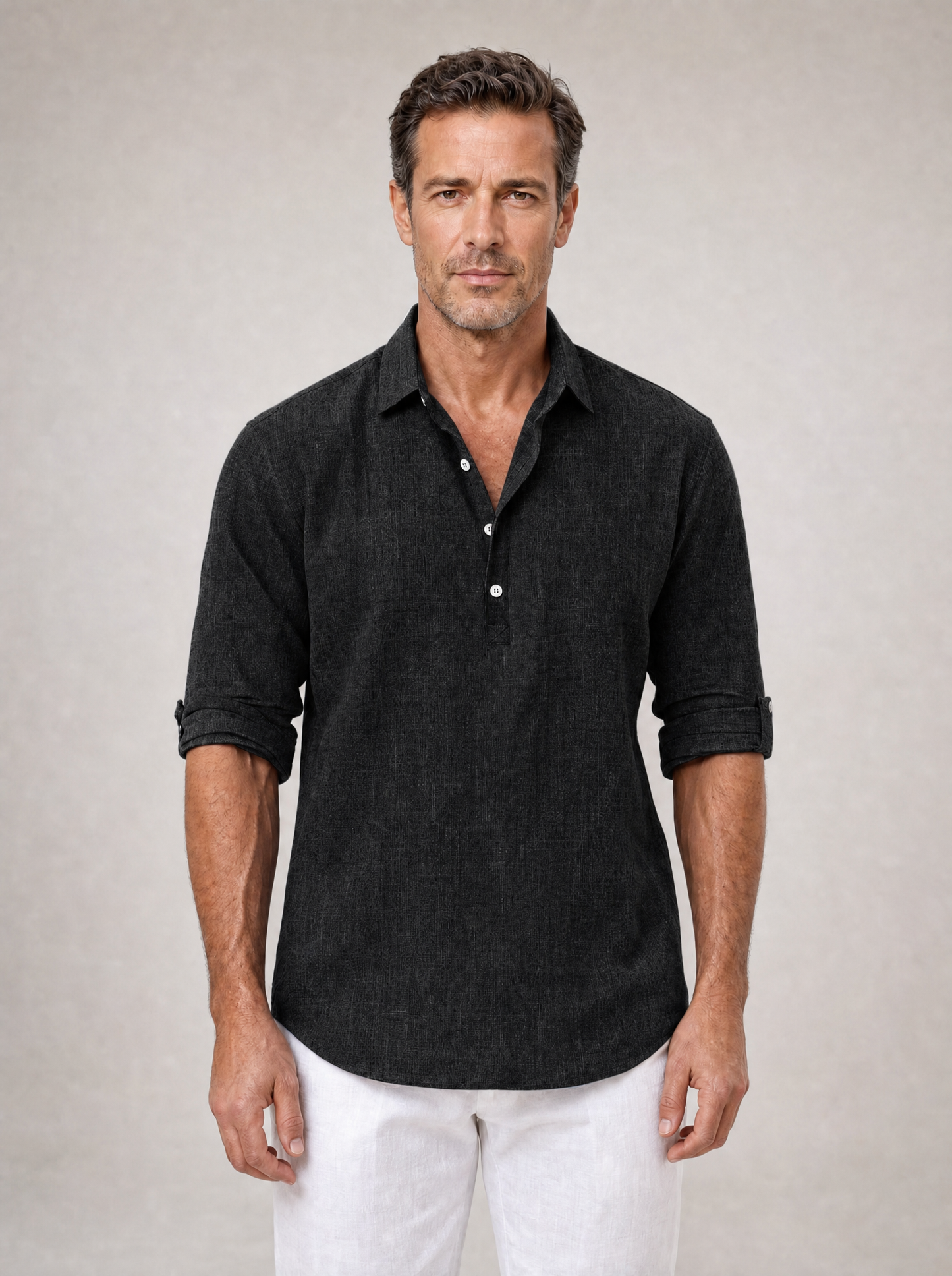 Boden | Roll Sleeve Casual Linen Shirt