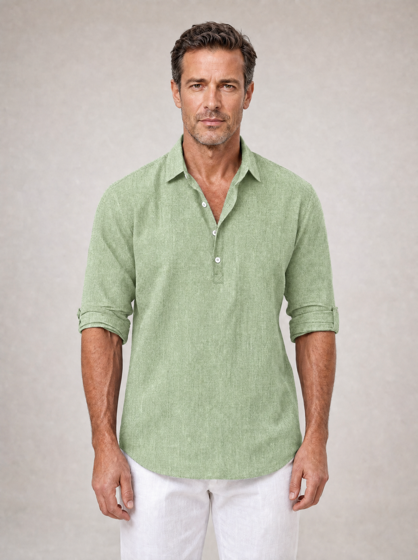 Boden | Roll Sleeve Casual Linen Shirt